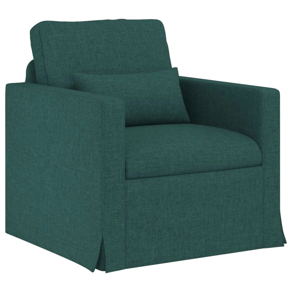 Set di divani 2 pcs Verde Scuro 158 x 78 x 80 cm Tessuto 3407540