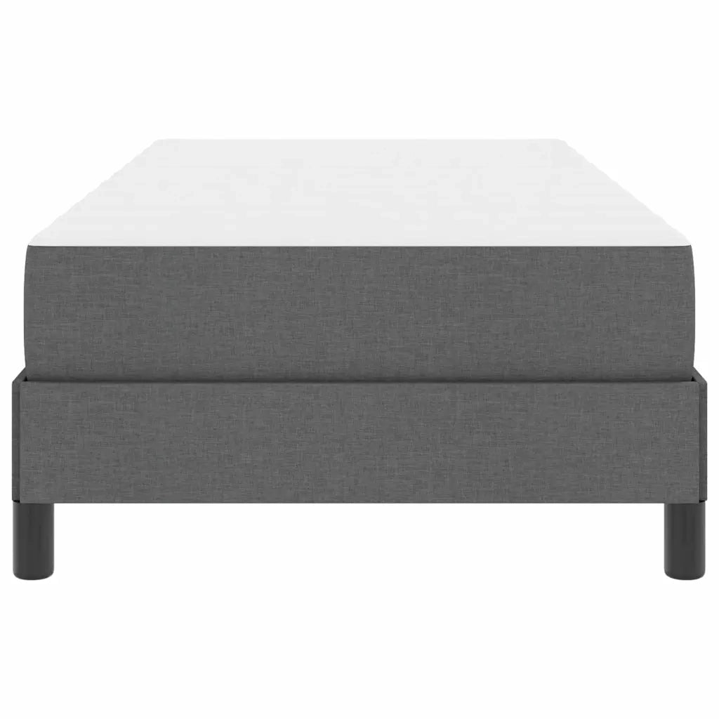 Letto a molle con materasso Grigio scuro 90 x 200 cm Tessuto 3398459