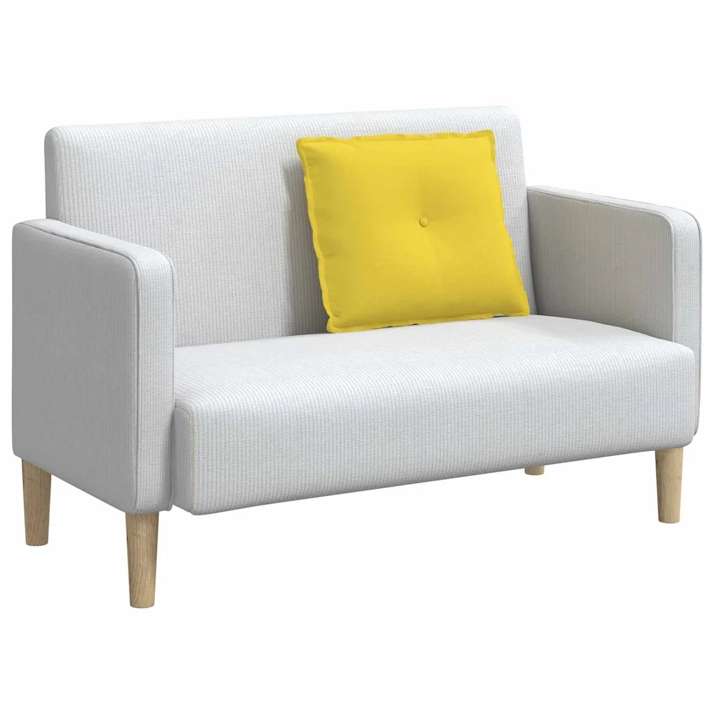 Cuscino per Schiena Giallo Chiaro 60 x 19 x 50 cm Tessuto 42014667