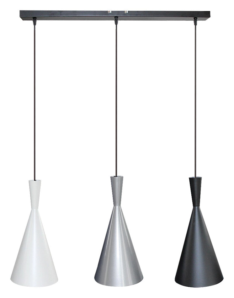 Lampada a sospensione Rabalux Trincola 3xE27 nera 70cm