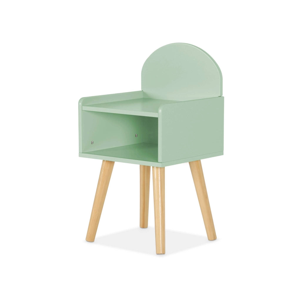 Comodino per bambini, verde