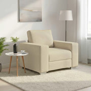 Divano-Sofa-Divanetto Crema 100 x 77 x 82 cm Tessuto