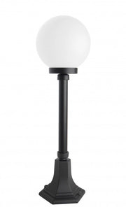 Lampada giardino 68 cm globo 20 cm nera E27 IP43 SU-MA