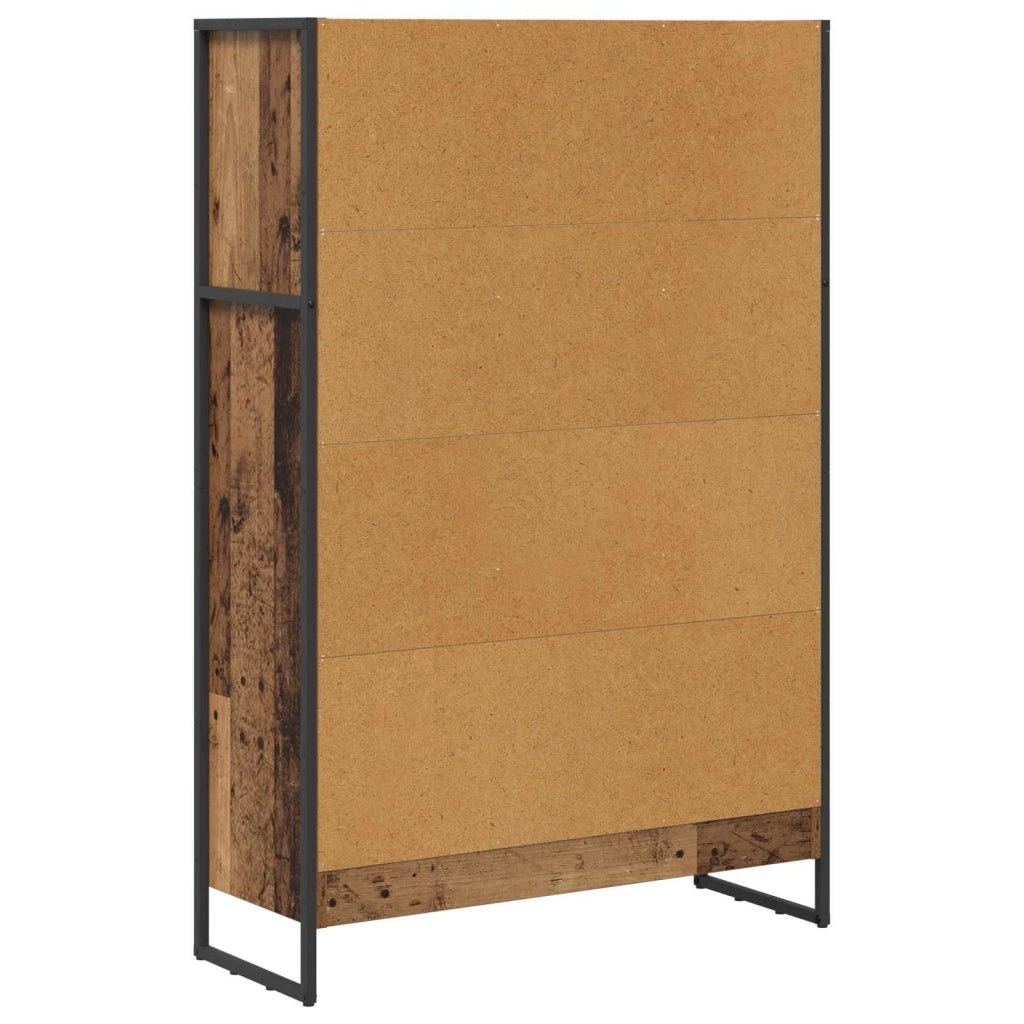 Armadio per Libri Legno vecchio 80 x 30 x 121 cm 886418