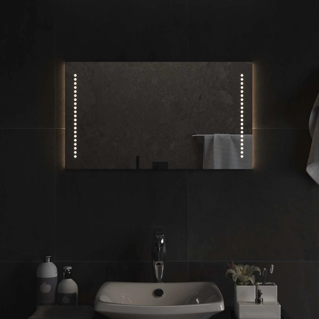 Specchio da bagno LED Trasparente 70 x 40 cm vetro temperato 42045776