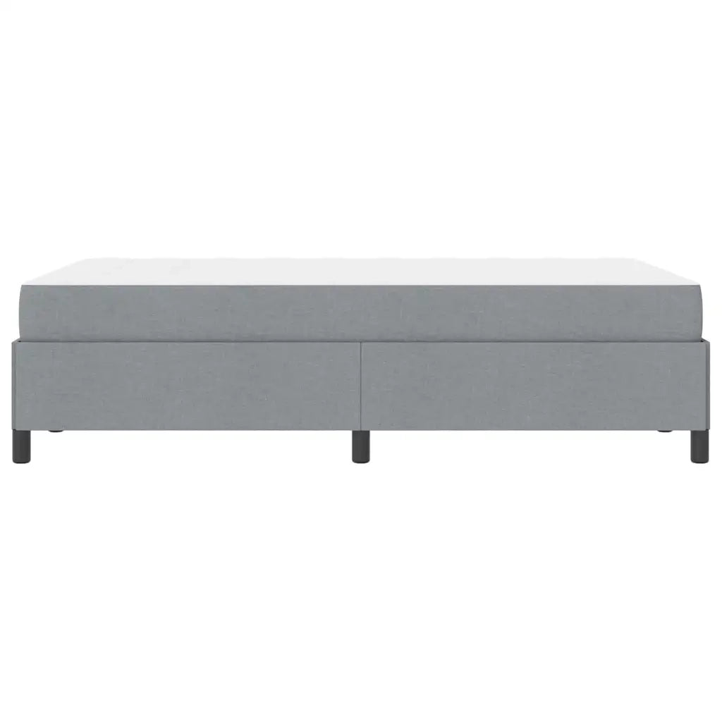 Letto a molle Grigio chiaro 120 x 190 cm Tessuto