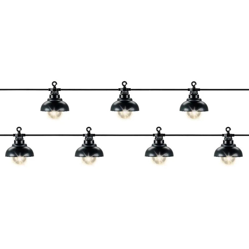 Filo lampadine LED Nero 450cm-10 luci