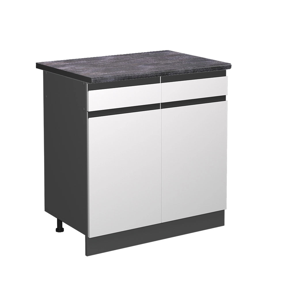 Vicco Mobiletto base per cucina Bianco 80 cm , PL Antracite