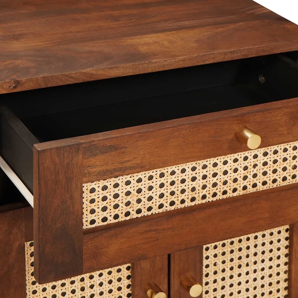 Comodini con cassetto 50 x 33 x 60 cm Legno di mango massello 4018891