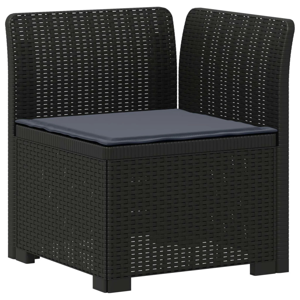 Divano da Giardino 6 Posti con Cuscini Aspetto Rattan PP 3444109