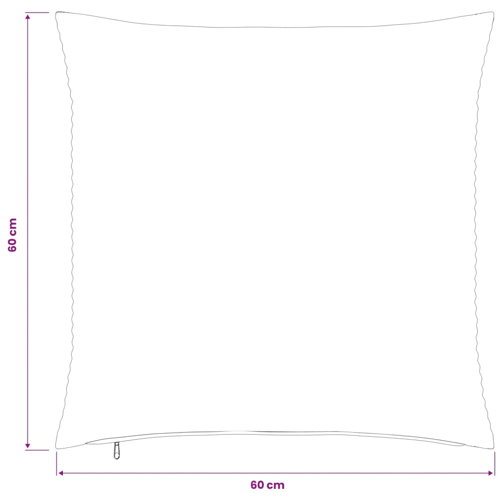 Federa 6 pcs HEERLEN Verde 60 x 60 cm corduroy 912630