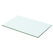 2 pz Mensole | Ripiano | Scaffale in Vetro Trasparente 50x25 cm