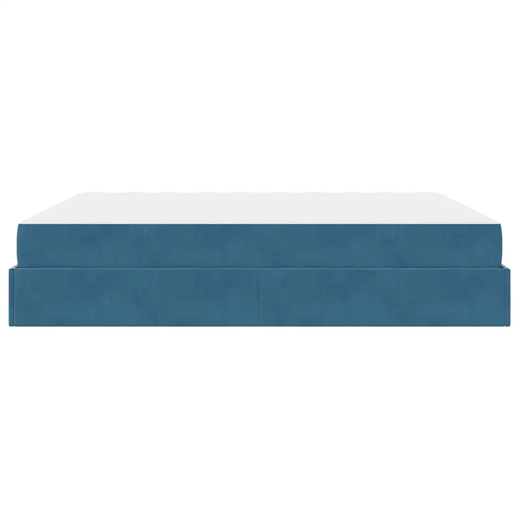 Struttura letto con materasso 2 pcs Blu Velluto 3399580