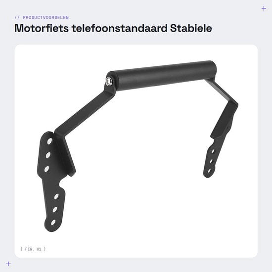 Supporto per Telefono - Cintura di Navigazione Robusta - Adatto per V-Strom DL1000/DL650 - Lega di Alluminio di Alta Qualità - Duraturo e Stabile - Orecchione per Navigatore