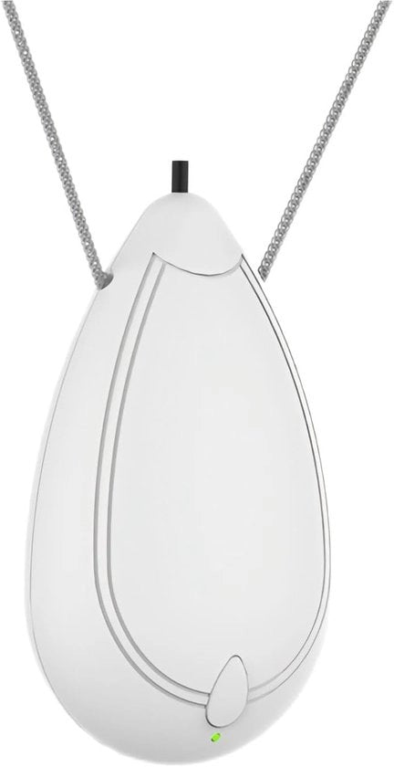 Pulitore d'aria portatile, purificatore d'aria a catena ricaricabile, mini ionizzatore d'aria portatile per viaggi esterni per eliminare polvere, fumo, polvere (bianco)