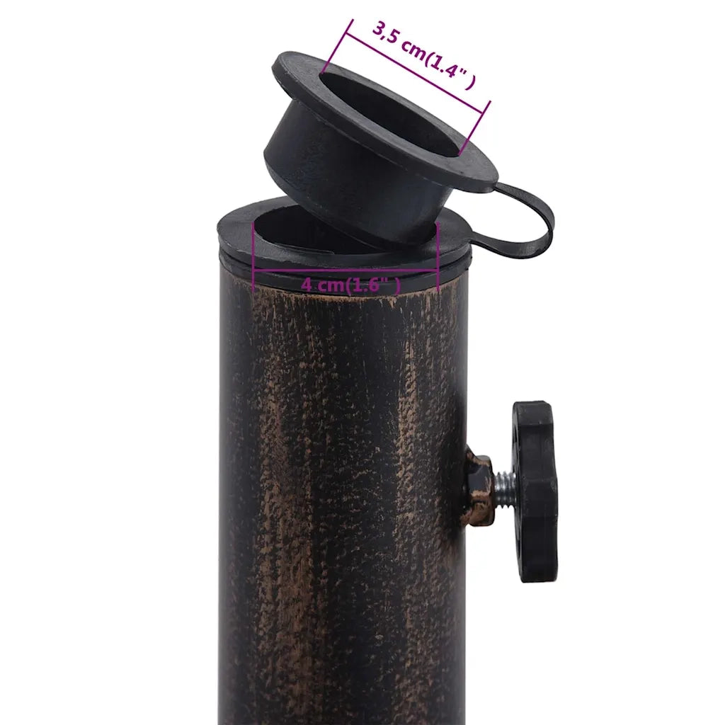 Base Ombrellone Bronzo 12 kg 48 cm in Ghisa 47861
