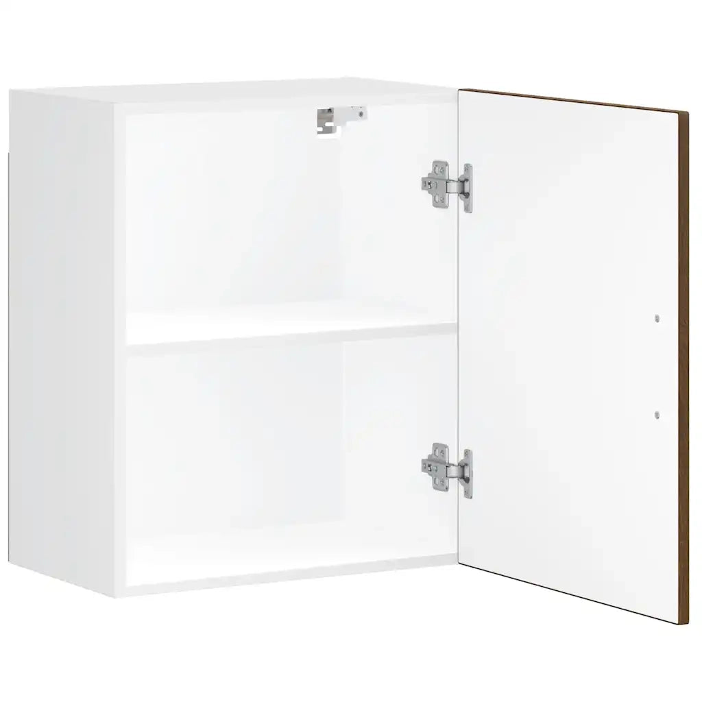 Pensili da Cucina 2 pz Porto Rovere Marrone Legno Multistrato 854052