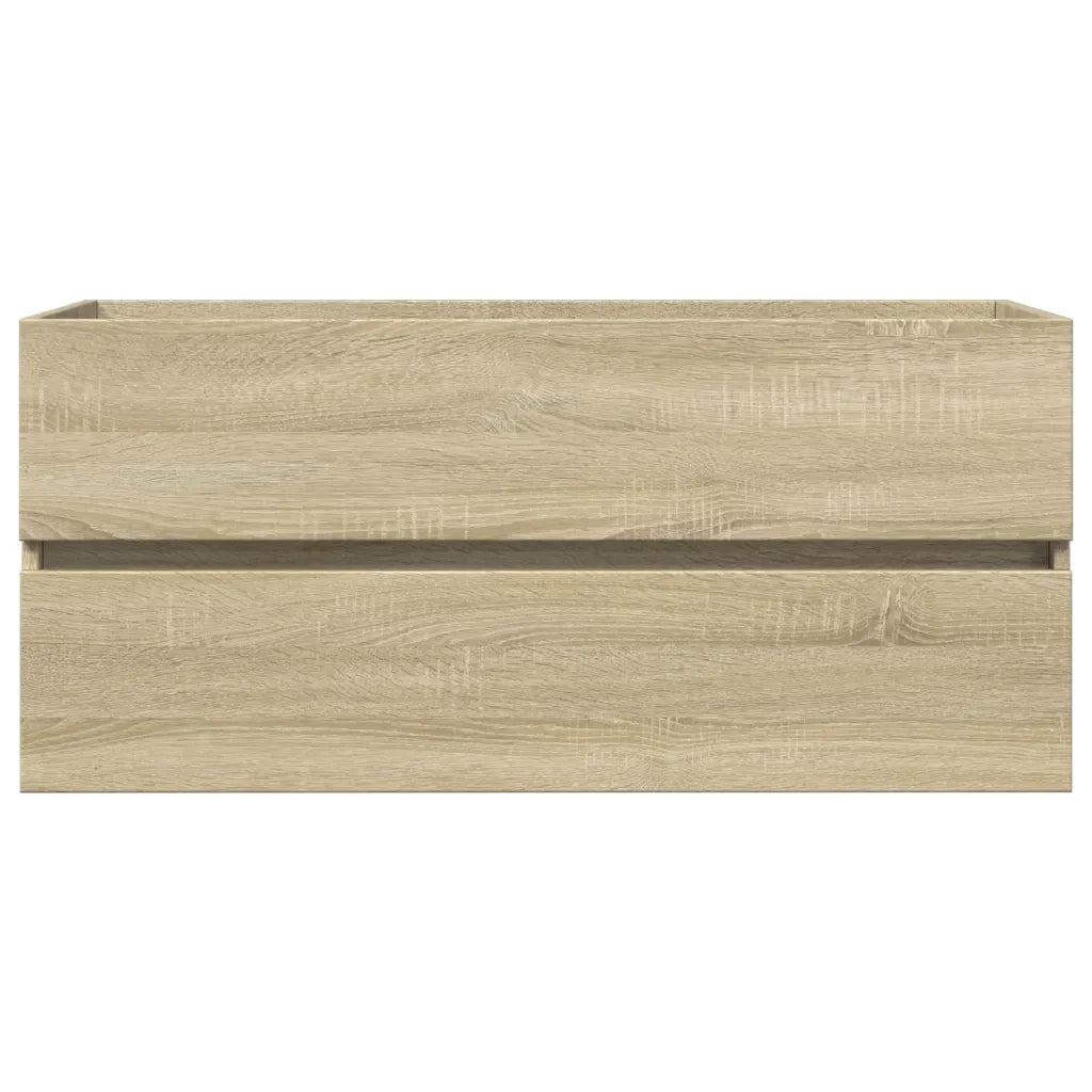 Set Mobili da Bagno | Armadio da bagno 2 pz in Ceramica e Legno Multistrato