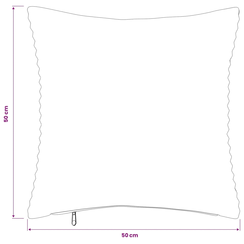 Federa 6 pcs HEERLEN Verde 50 x 50 cm corduroy 910904