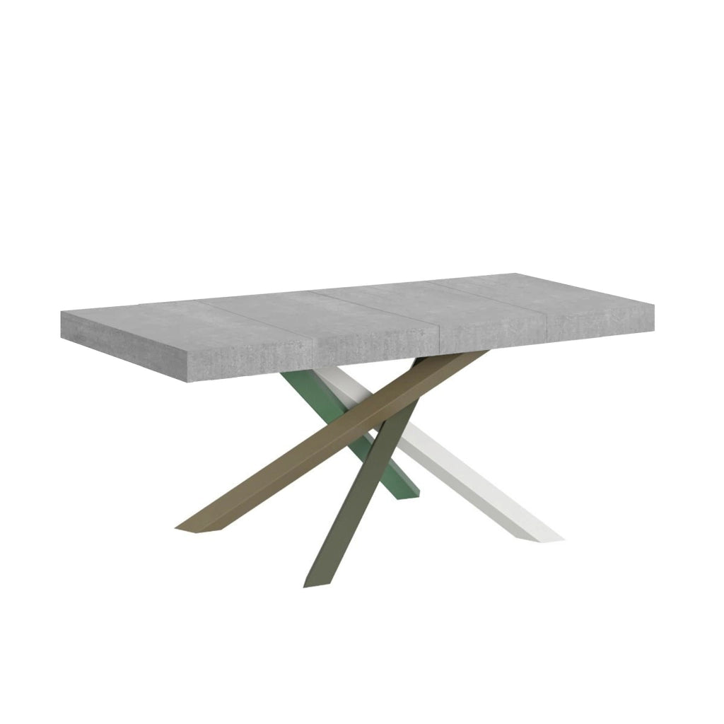 Tavolo allungabile 90x140/244 cm Volta Premium Cemento telaio 4/A