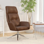 Sedia Relax Marrone in Vera Pelle 341286
