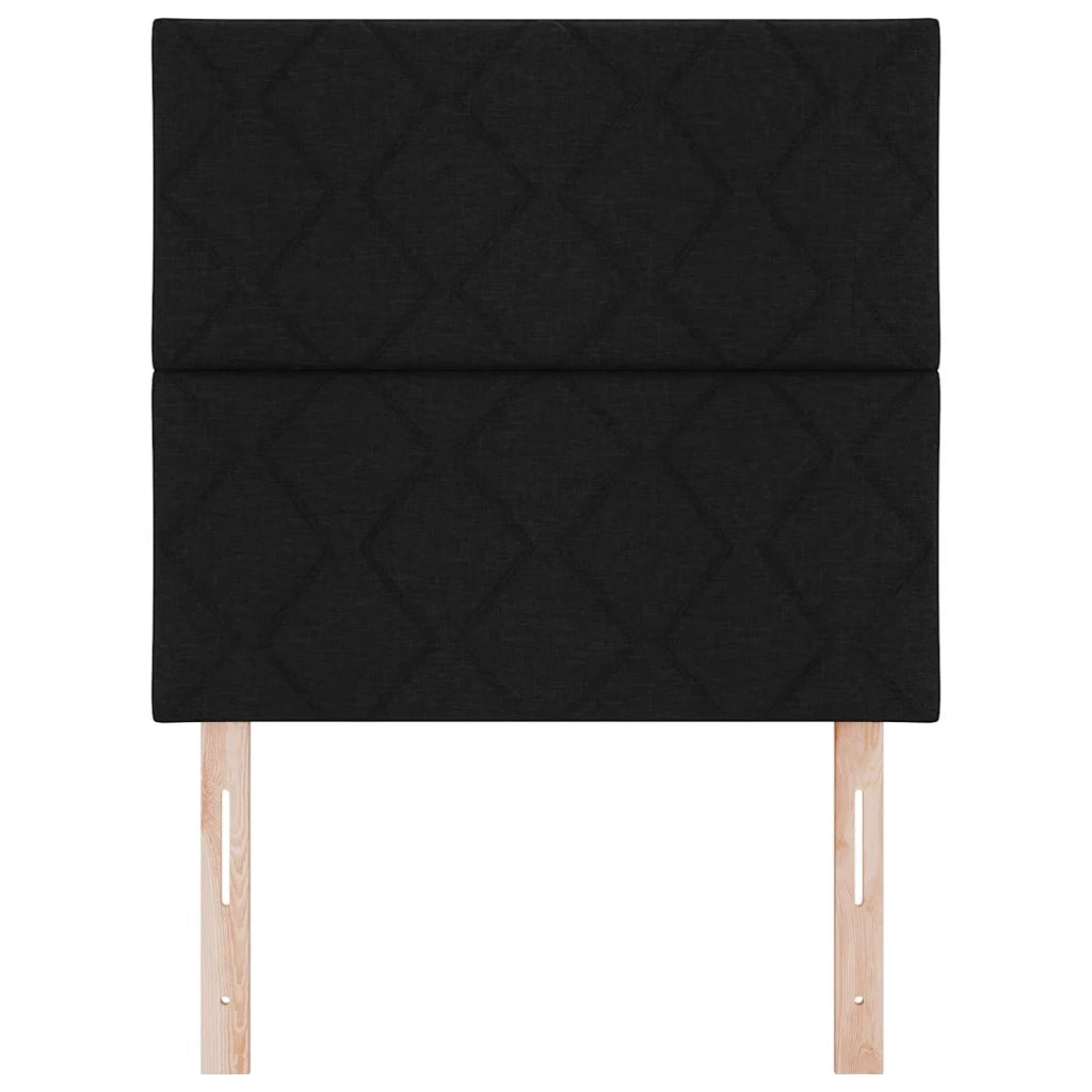 Testiera | Testata LED Nero 100 cm Tessuto