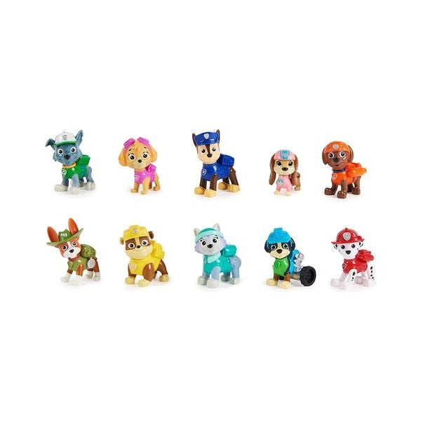 Paw patrol , confezione regalo anniversario 10 anni, personaggi da collezione, 10 cuccioli inclusi, giochi per bambini, 3+ anni - 6065255