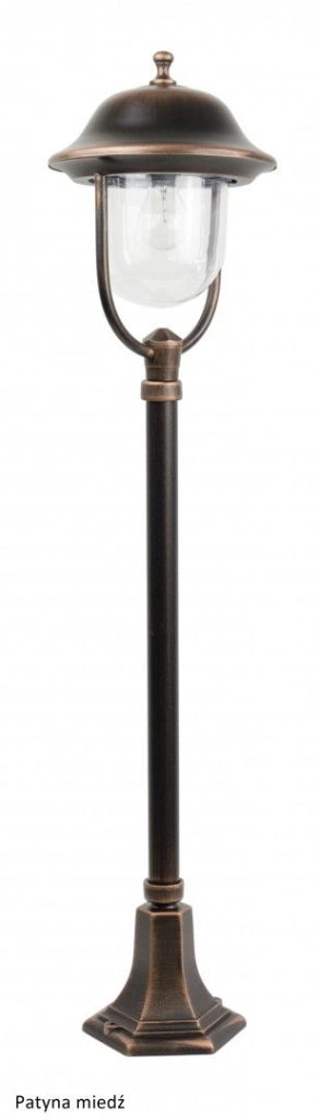 Lampione da giardino Prince retrò 117cm E27 nero IP43