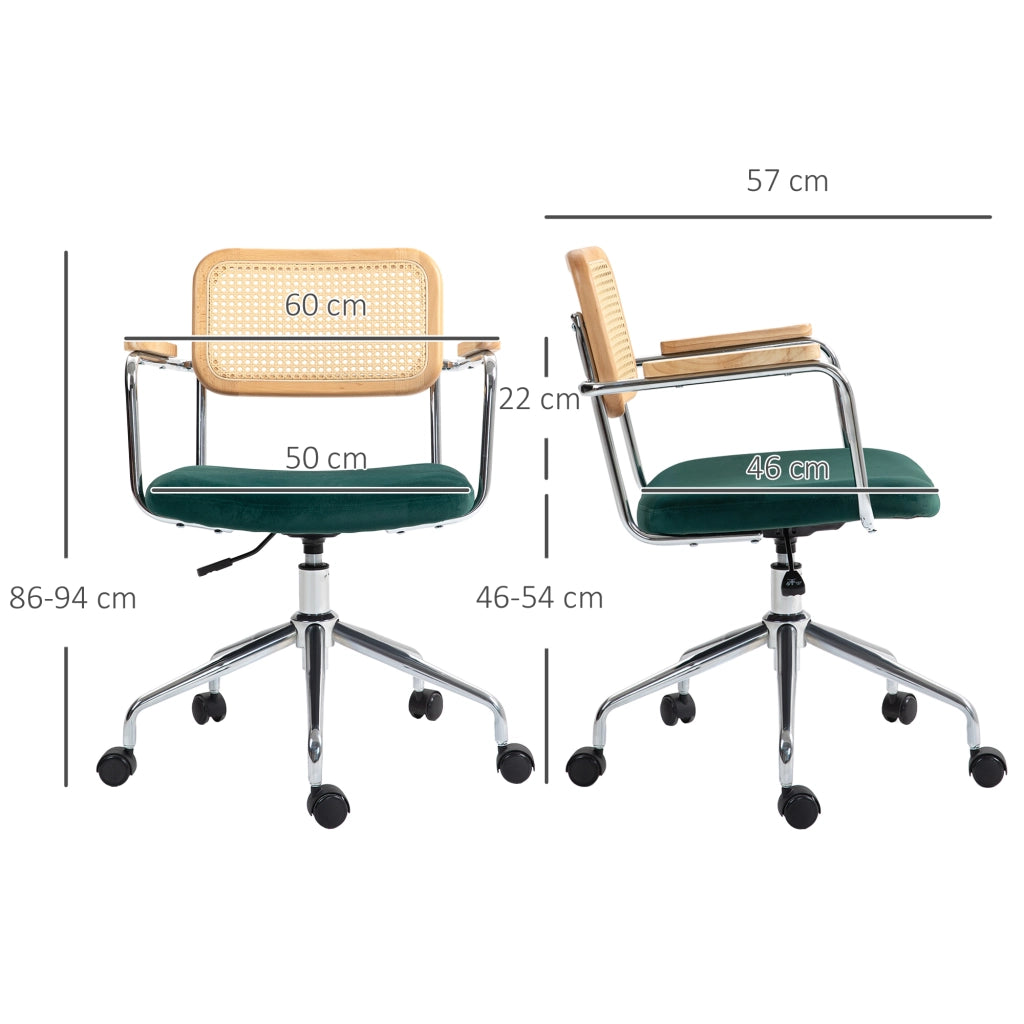 Sedia da ufficio ¨C Minimal ¨C verde, legno, metallo, 120 kg