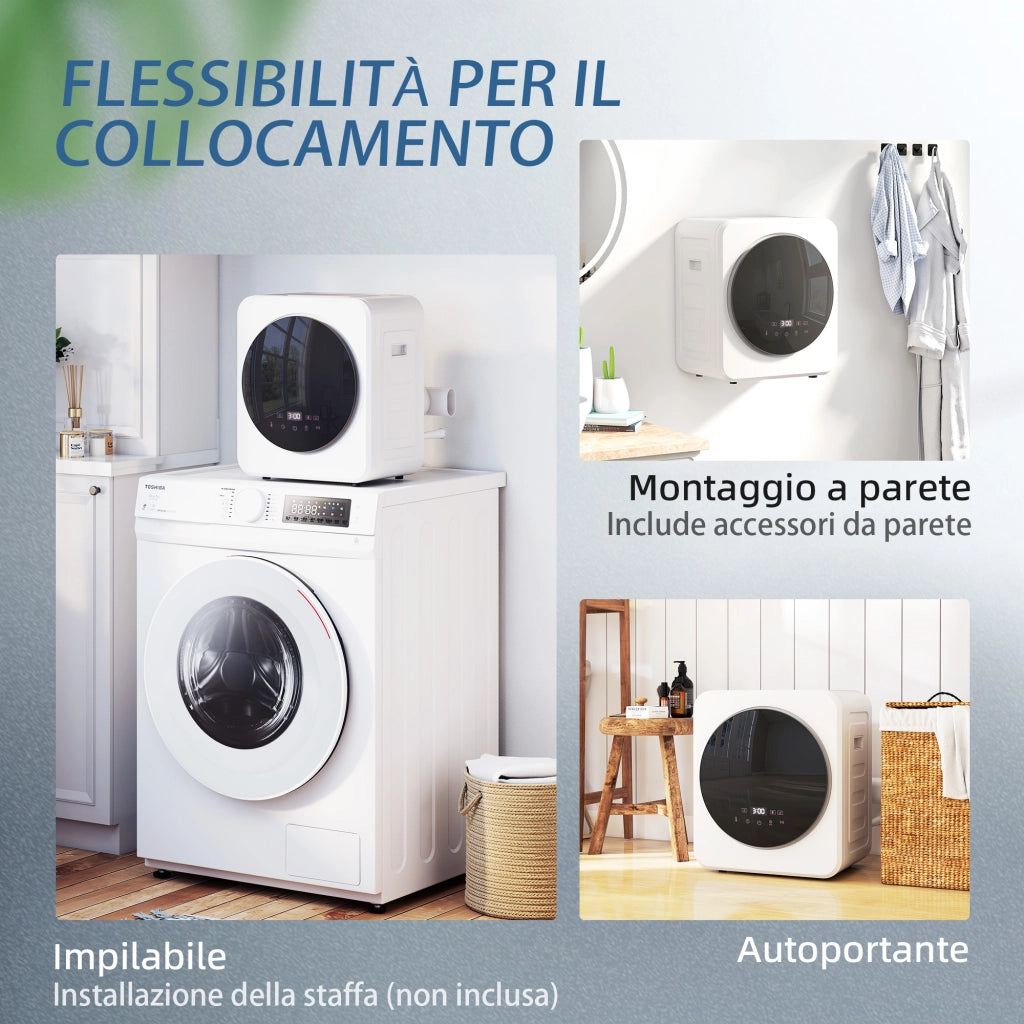 Asciugatrice Portatile 4 kg ¨C Minimal ¨C Bianco