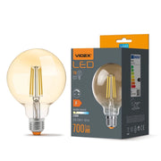 Lampadina LED dimmerabile G95 7W E27 2200K 700lm Videx