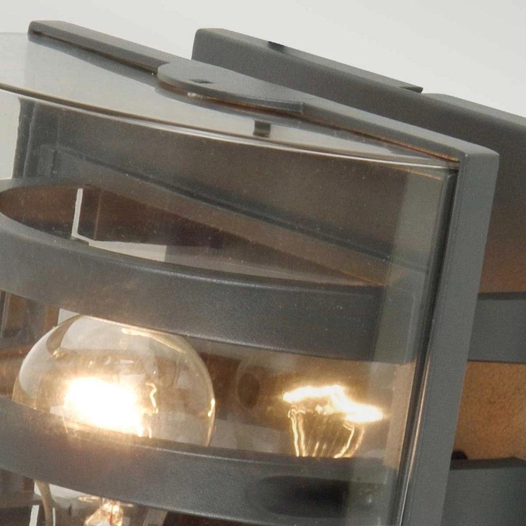 Applique esterna Frida industriale grafite E27 60W Elstead