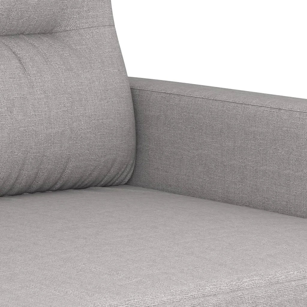 Divano a 3 Posti Grigio Chiaro 180 cm in Tessuto 348799