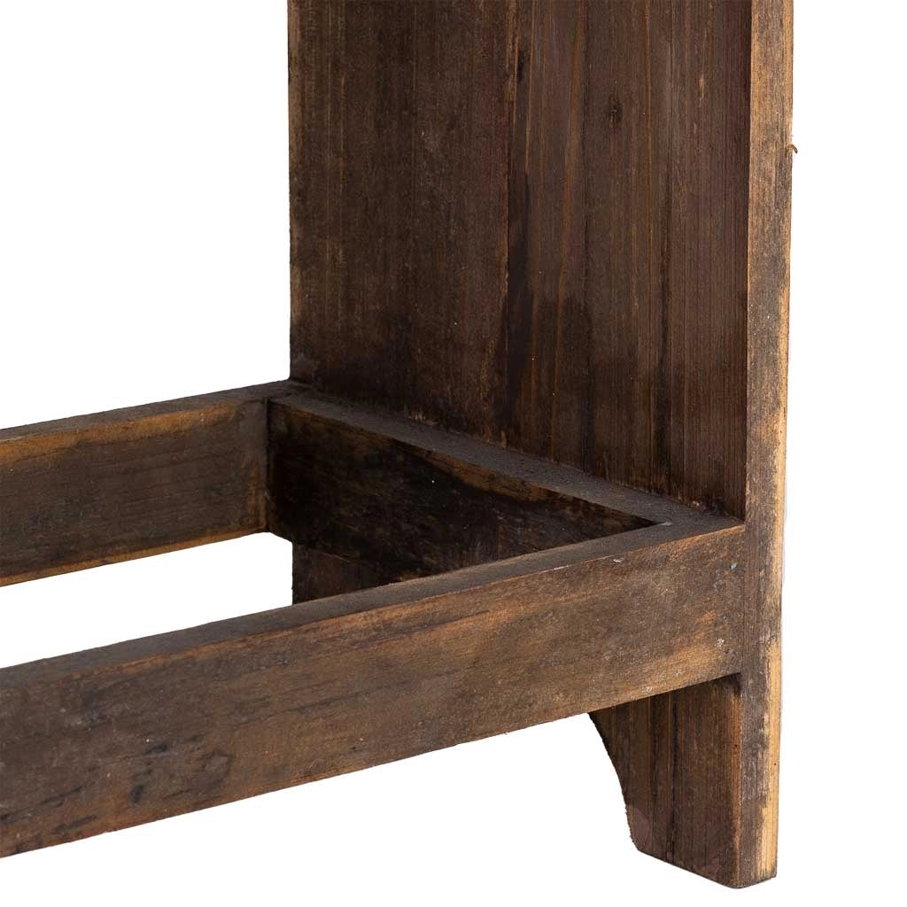 Sgabello in legno 42x25x43h cm