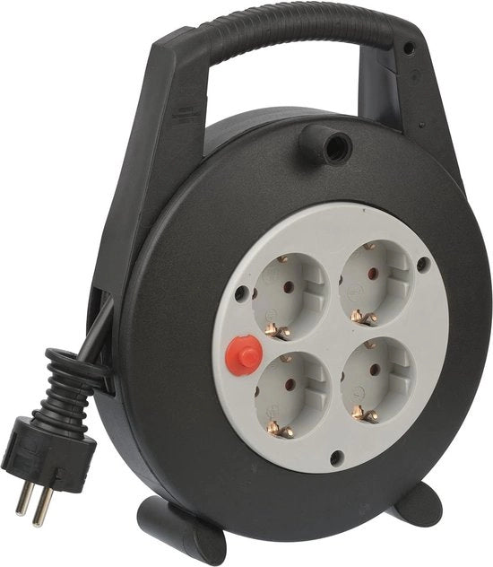 Mini bobina per cavi con 4 contatti - Ideale per uso interno
