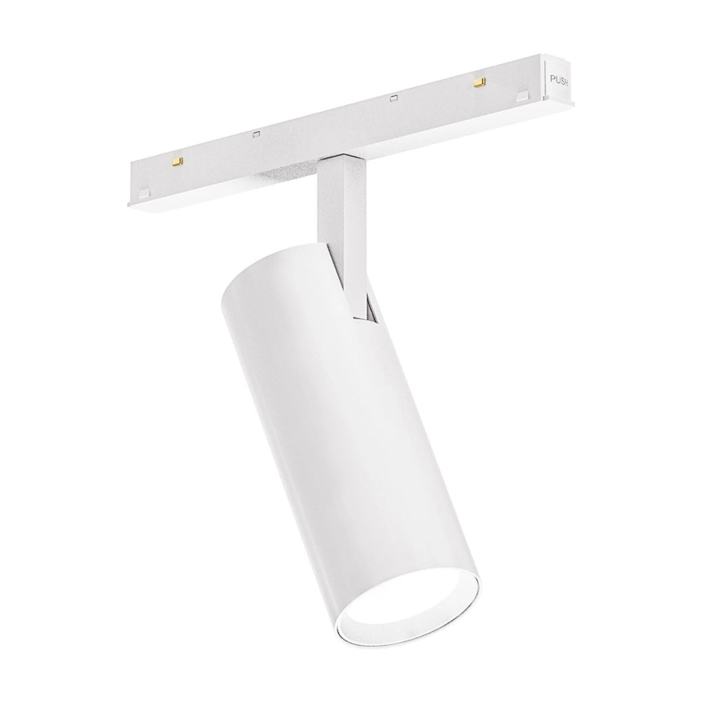 Faretto a Binario 48V Magnetico 18W 1438lm 4000K Dimmerabile Nero - Orientabile con Rotazione e Inclinazione - Design Professionale - Gealuce