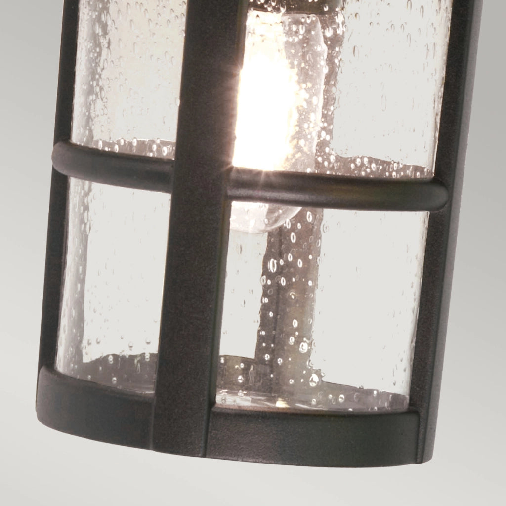 Applique esterna Hereford 1xE27 nera in alluminio Elstead