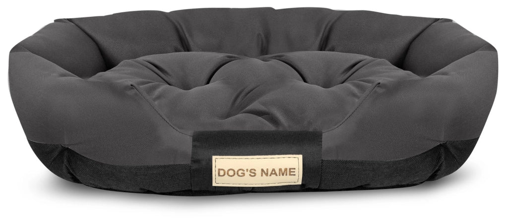 AIO FACTORY Letto per cani 100x75 cm personalizzato impermeabile nero