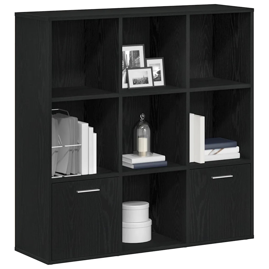Libreria Rovere Nero 98x29x97,5 cm Legno Multistrato 862471