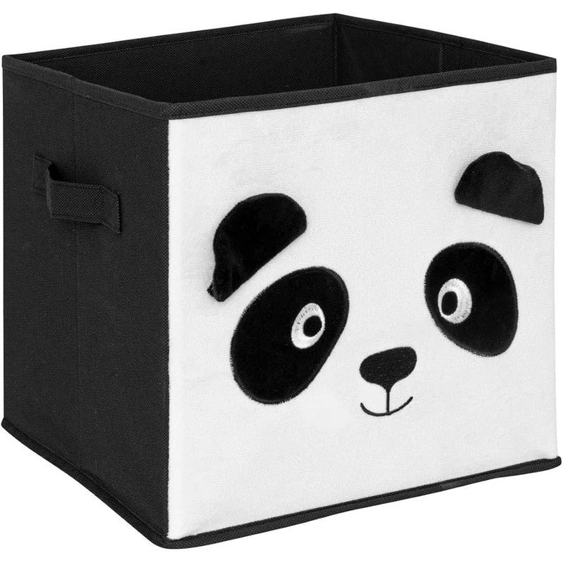 Scatola di stoccaggio panda 29x29 cm velluto