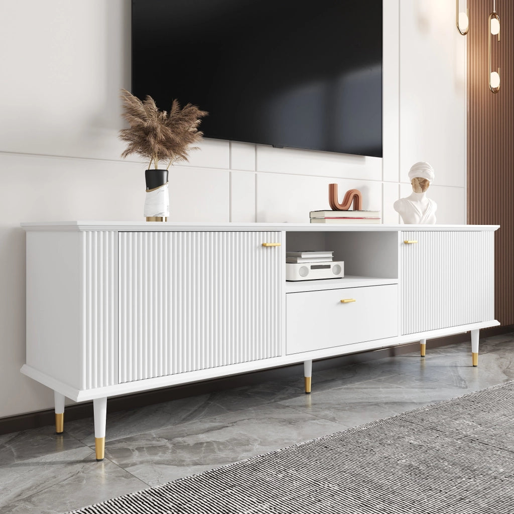 TV-Schrank bianco in MDF lunghezza 170 cm