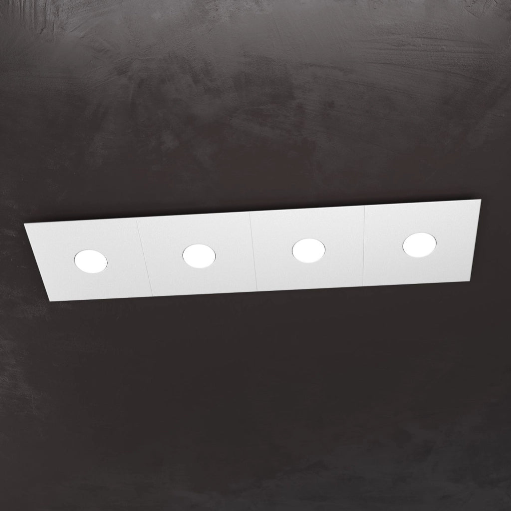 ECCENTRIC APPLIQUE-PLAFONIERA 4 LUCI GRIGIO 1156-4L-GR