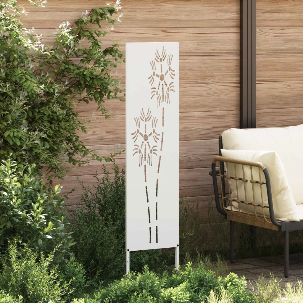 Schermo per privacy in giardino Traforo Bianco 32 x 140 cm 876211