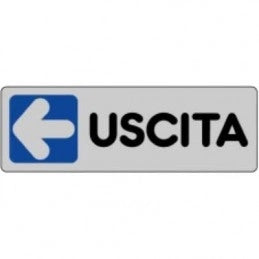 ETICHETTA 'USCITA SX' 15x5 cm - 10 pezzi