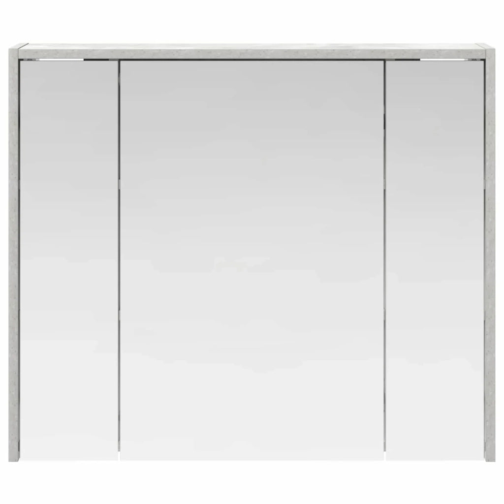 Mobiletto per specchio da Bagno | Armadio da bagno Grigio cemento
