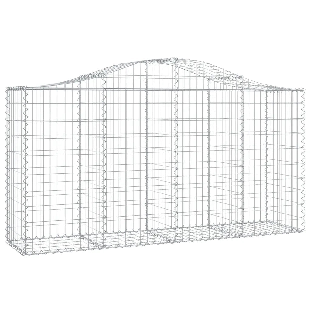 Cesto Gabbione ad Arco 200x50x100/120 cm Ferro Zincatocod mxl 97056