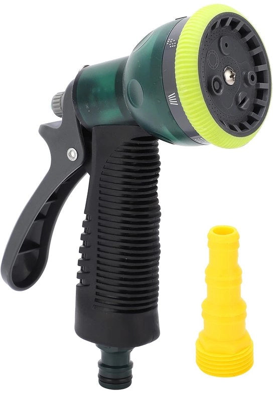 Sostituto di tubo per giardino in ABS - 4 modalità di irrigazione regolabili - Sparatore per giardino a pistola - Autoasciugamento - Pulizia - Materiale shockresistente