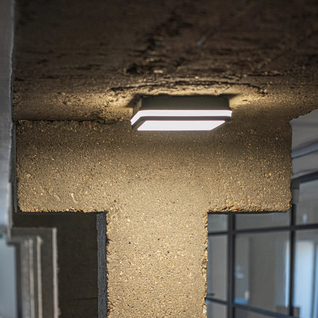 Plafoniera LED soffitto 30W Ø26 grafite IP65 CCT Kanlux