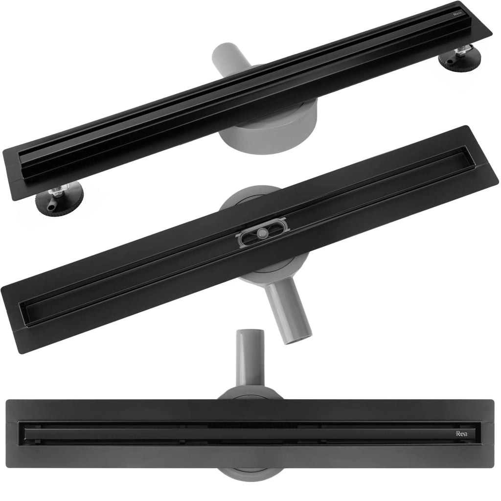 Canalina Di Scarico Neox Slim Pro Black 80