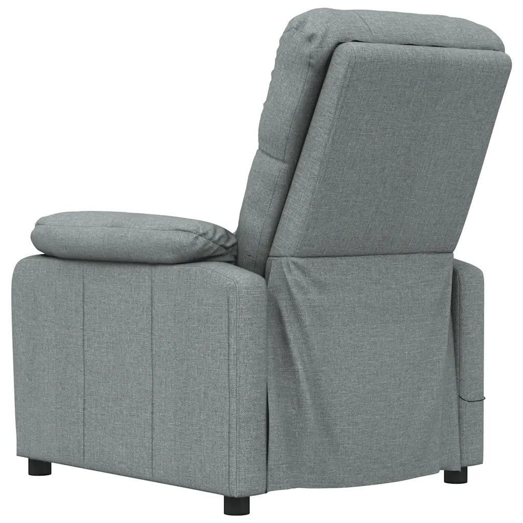Poltrona Massaggiante Grigio Scuro in Tessuto 289673